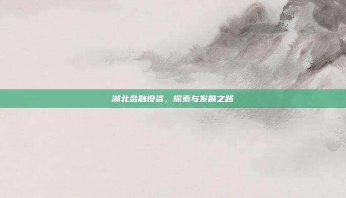 湖北金融投资，探索与发展之路