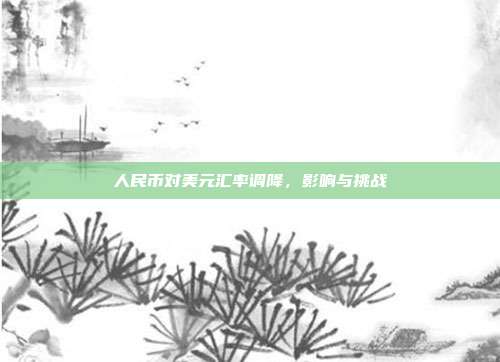 人民币对美元汇率调降，影响与挑战