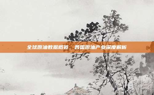 全球原油数据概览，各国原油产业深度解析