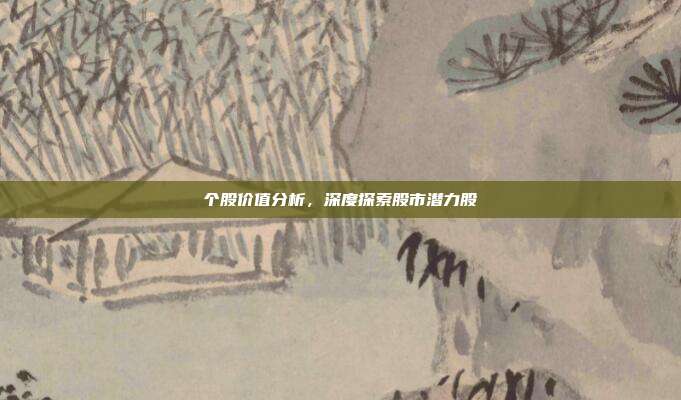 个股价值分析，深度探索股市潜力股