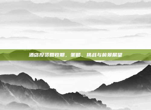 酒店投资回收期，策略、挑战与前景展望