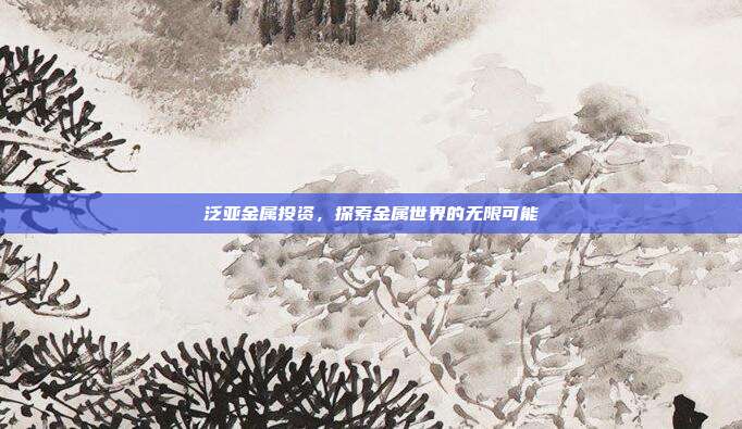 泛亚金属投资，探索金属世界的无限可能