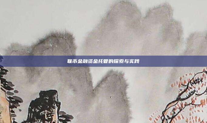 联币金融资金托管的探索与实践