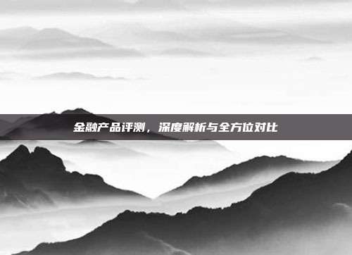 金融产品评测，深度解析与全方位对比