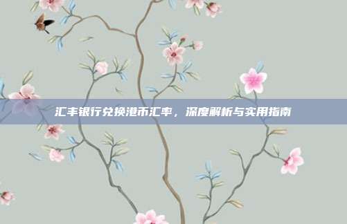 汇丰银行兑换港币汇率，深度解析与实用指南