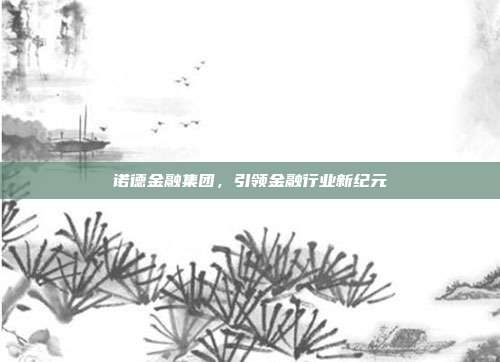 诺德金融集团，引领金融行业新纪元