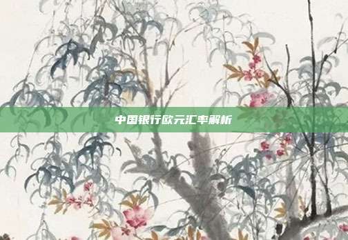 中国银行欧元汇率解析