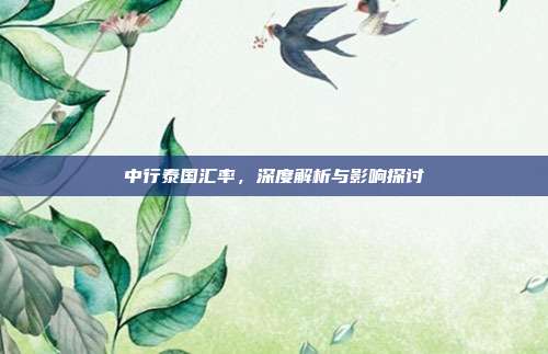 中行泰国汇率，深度解析与影响探讨