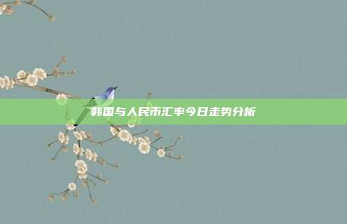 韩国与人民币汇率今日走势分析