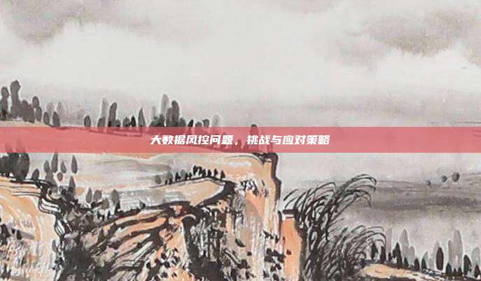 大数据风控问题，挑战与应对策略