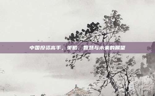 中国投资高手，策略、智慧与未来的展望