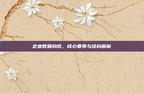 企业数据构成，核心要素与结构解析