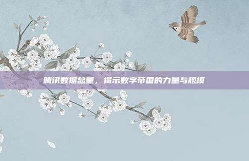 腾讯数据总量，揭示数字帝国的力量与规模