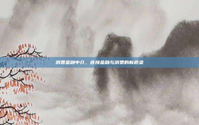 消费金融中介，连接金融与消费的新桥梁