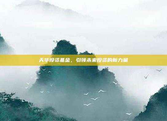 天华投资基金，引领未来投资的新力量