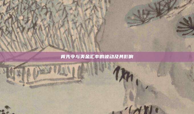 肯先令与美金汇率的波动及其影响