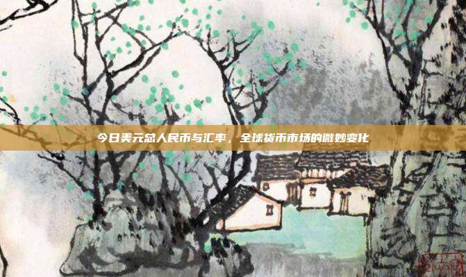 今日美元总人民币与汇率，全球货币市场的微妙变化