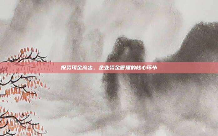 投资现金流出，企业资金管理的核心环节