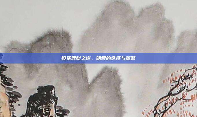 投资理财之道，明智的选择与策略