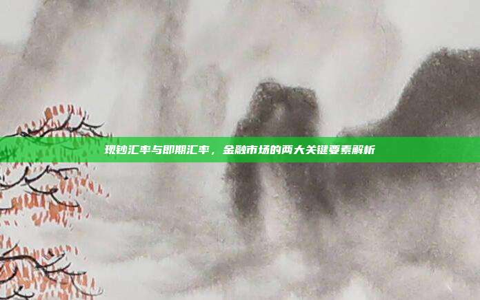 现钞汇率与即期汇率，金融市场的两大关键要素解析