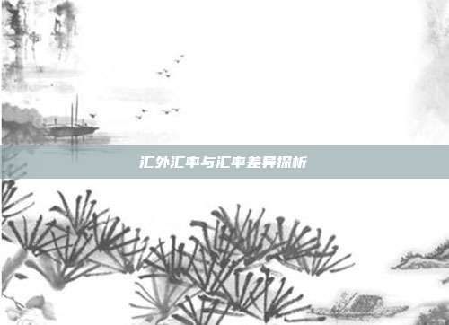 汇外汇率与汇率差异探析