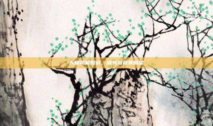 天顺风能股价，探究与前景展望