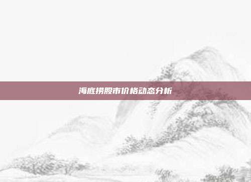 海底捞股市价格动态分析