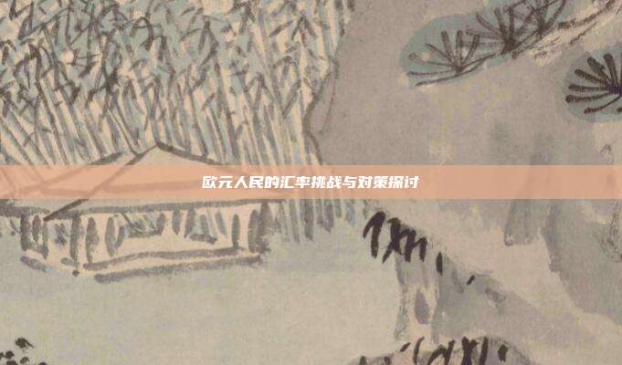 欧元人民的汇率挑战与对策探讨