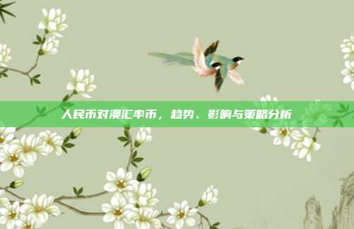 人民币对澳汇率币，趋势、影响与策略分析