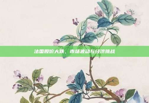 法国股价大跌，市场波动与经济挑战