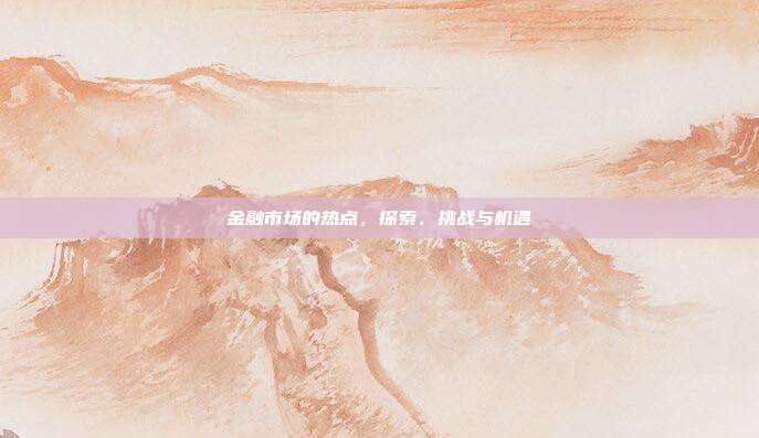 金融市场的热点，探索、挑战与机遇
