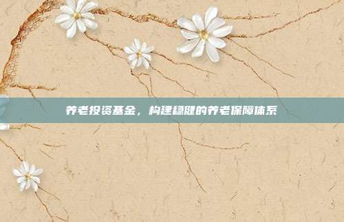 养老投资基金，构建稳健的养老保障体系