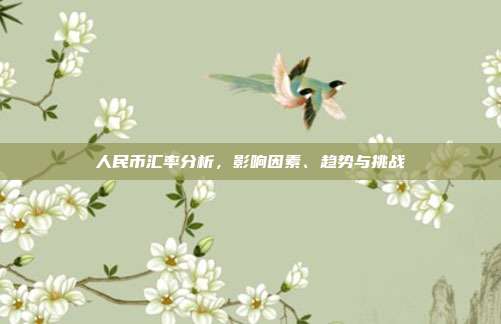 人民币汇率分析，影响因素、趋势与挑战