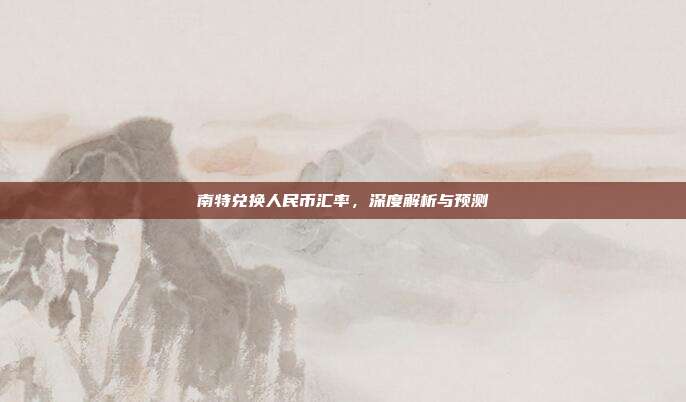 南特兑换人民币汇率，深度解析与预测