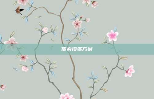 债券投资方案
