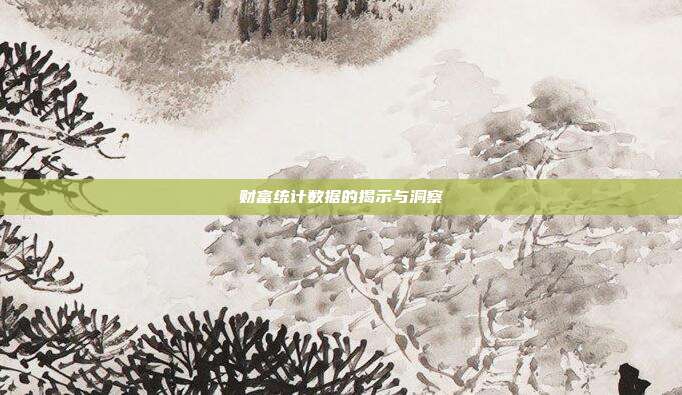 财富统计数据的揭示与洞察