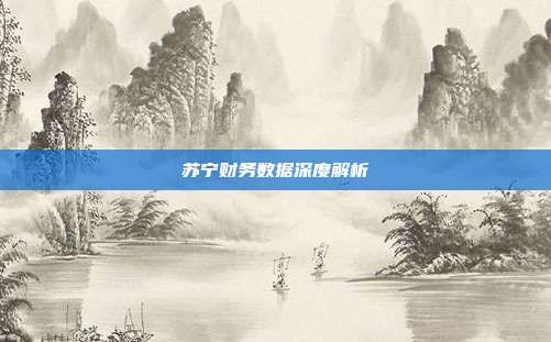 苏宁财务数据深度解析