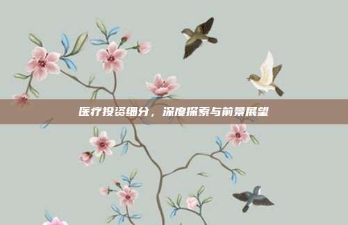 医疗投资细分，深度探索与前景展望