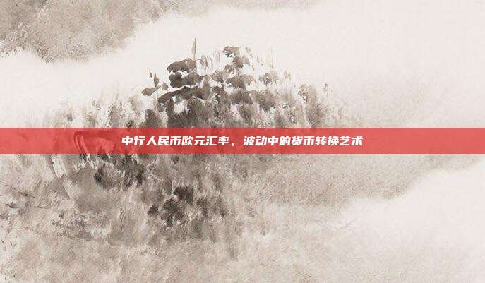 中行人民币欧元汇率，波动中的货币转换艺术