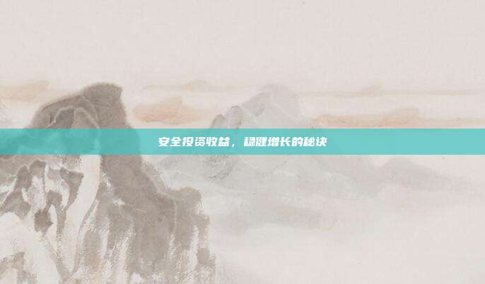 安全投资收益，稳健增长的秘诀