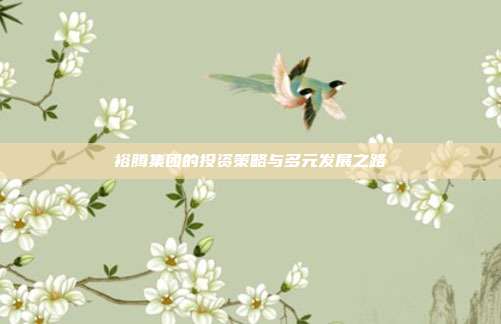 裕腾集团的投资策略与多元发展之路