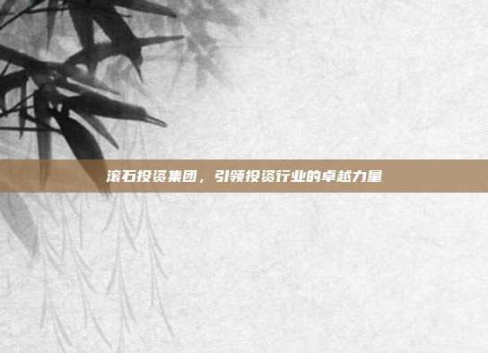 滚石投资集团，引领投资行业的卓越力量