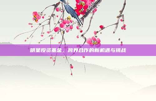 明星投资基金，跨界合作的新机遇与挑战