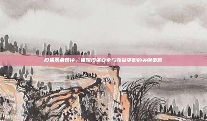 投资基金风控，保障投资安全与收益平衡的关键策略