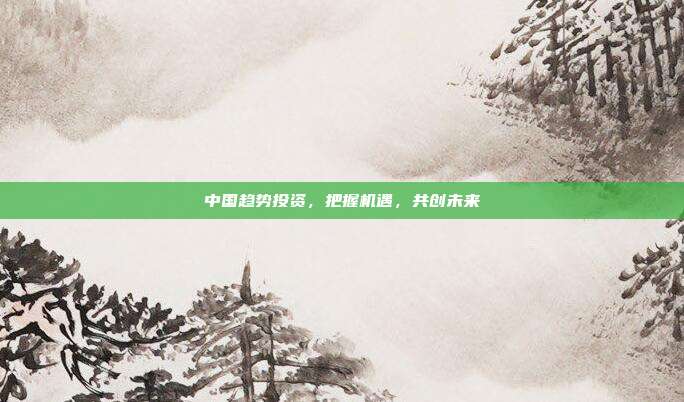 中国趋势投资，把握机遇，共创未来