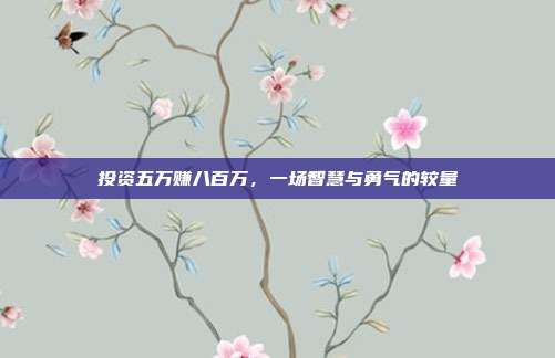 投资五万赚八百万，一场智慧与勇气的较量