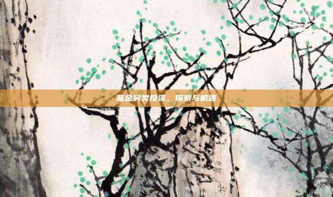 基金另类投资，探索与机遇
