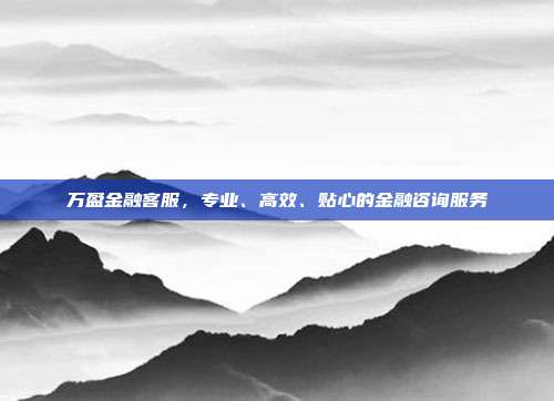 万盈金融客服，专业、高效、贴心的金融咨询服务