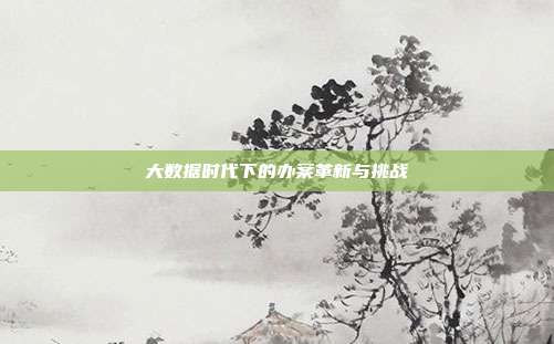 大数据时代下的办案革新与挑战
