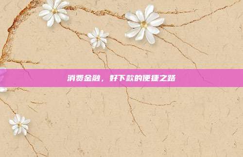 消费金融，好下款的便捷之路
